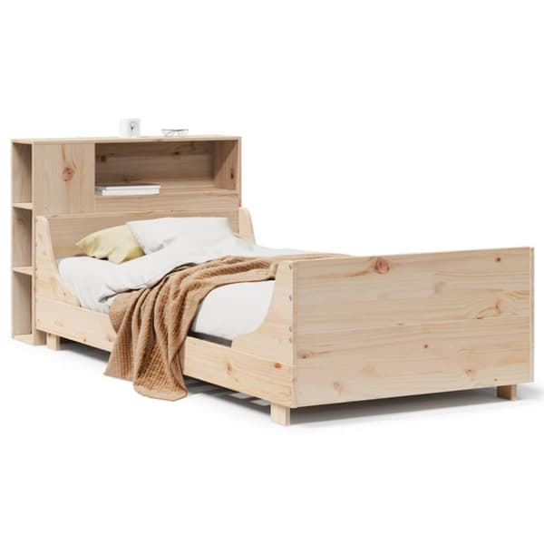 vidaXL Sengeramme uten madrass 100x200 cm heltre furu