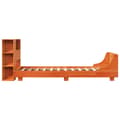 Miniatyrbilde 8 av 11: vidaXL Sengeramme uten madrass voksbrun 90x200 cm heltre furu
