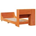Miniatyrbilde 9 av 11: vidaXL Sengeramme uten madrass voksbrun 90x200 cm heltre furu