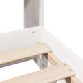 Miniatyrbilde 10 av 11: vidaXL Sengeramme uten madrass hvit 120x200 cm heltre furu