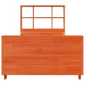 Miniatyrbilde 5 av 11: vidaXL Seng med bokhylle uten madrass voksbrun 75x190 cm heltre