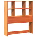 Miniatyrbilde 7 av 11: vidaXL Seng med bokhylle uten madrass voksbrun 75x190 cm heltre