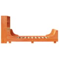 Miniatyrbilde 8 av 11: vidaXL Seng med bokhylle uten madrass voksbrun 75x190 cm heltre