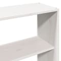 Miniatyrbilde 10 av 11: vidaXL Seng med bokhylle uten madrass hvit 200x200 cm heltre