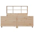 Miniatyrbilde 5 av 11: vidaXL Seng med bokhylle uten madrass 120x200 cm heltre