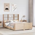 Miniatyrbilde 2 av 11: vidaXL Seng med bokhylle uten madrass 120x200 cm heltre