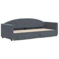 Miniatyrbillede 4 af 10: vidaXL daybed med udtræk og skuffer 80x200 cm velour mørkegrå