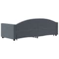 Miniatyrbillede 6 af 10: vidaXL daybed med udtræk og skuffer 80x200 cm velour mørkegrå