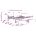 Miniatyrbillede 10 af 10: vidaXL daybed med udtræk og skuffer 80x200 cm velour mørkegrå