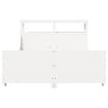 Miniatyrbilde 5 av 11: vidaXL Sengeramme uten madrass hvit 140x190 cm heltre furu