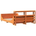 Miniatyrbilde 9 av 11: vidaXL Sengeramme uten madrass voksbrun 140x200 cm heltre furu