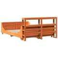 Miniatyrbilde 9 av 11: vidaXL Sengeramme uten madrass voksbrun 160x200 cm heltre furu