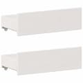 Miniatyrbilde 11 av 11: vidaXL Seng med bokhylle uten madrass hvit 140x200 cm heltre furu