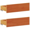 Miniatyrbilde 11 av 11: vidaXL Seng med bokhylle uten madrass voksbrun 160x200 cm heltre furu