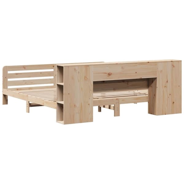 vidaXL Sengeramme med madrass 200x200 cm heltre furu