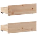 Miniatyrbilde 11 av 11: vidaXL Seng med bokhylle uten madrass 75x190 cm heltre furu