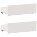 Miniatyrbilde 11 av 11: vidaXL Seng med bokhylle uten madrass hvit 75x190 cm heltre furu