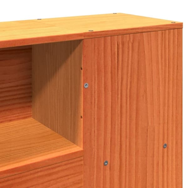 vidaXL Sengeramme uten madrass brun 135x190 cm heltre furu