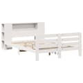 Miniatyrbilde 4 av 11: vidaXL Sengeramme uten madrass hvit 160x200 cm heltre furu