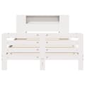 Miniatyrbilde 5 av 11: vidaXL Sengeramme uten madrass hvit 160x200 cm heltre furu