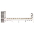 Miniatyrbilde 8 av 11: vidaXL Sengeramme uten madrass hvit 160x200 cm heltre furu
