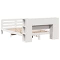 Miniatyrbilde 9 av 11: vidaXL Sengeramme uten madrass hvit 160x200 cm heltre furu