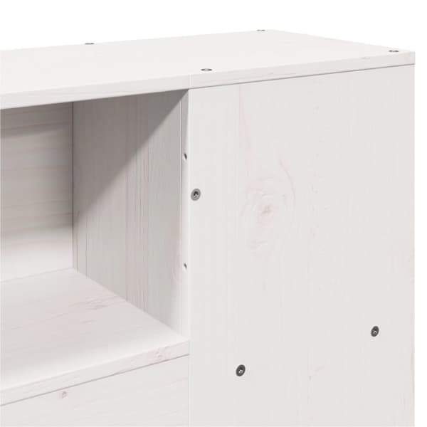 vidaXL sengeramme uden madras 150x200 cm massivt fyrretræ hvid