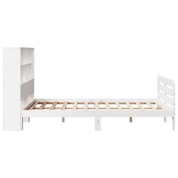 vidaXL Sengeramme uten madrass hvit 140x200 cm heltre furu