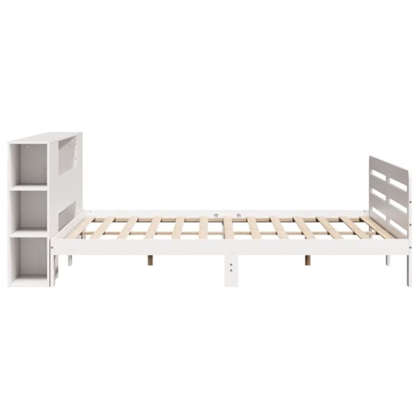 vidaXL Sengeramme uten madrass hvit 180x200 cm heltre furu