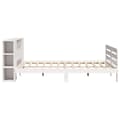 Miniatyrbilde 8 av 11: vidaXL Sengeramme uten madrass hvit 180x200 cm heltre furu