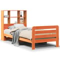Miniatyrbilde 3 av 11: vidaXL Sengeramme uten madrass voksbrun 90x200 cm heltre furu