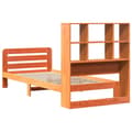 Miniatyrbilde 7 av 11: vidaXL Sengeramme uten madrass voksbrun 90x200 cm heltre furu