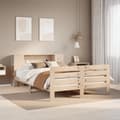 Miniatyrbilde 2 av 11: vidaXL Sengeramme uten madrass 140x190 cm heltre furu