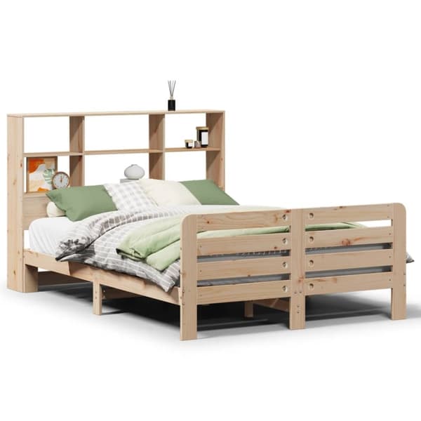 vidaXL Sängram utan madrass 120x200 cm massiv furu