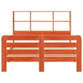 Miniatyrbilde 5 av 11: vidaXL Sengeramme uten madrass voksbrun 160x200 cm heltre furu