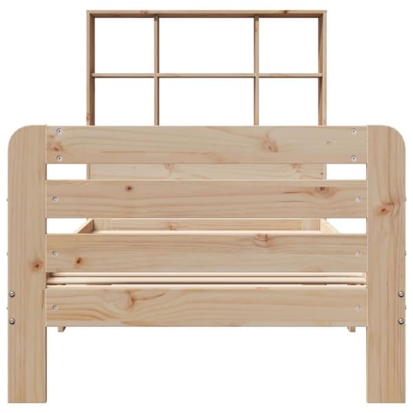 vidaXL Sengeramme uten madrass 75x190 cm heltre furu