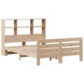 Miniatyrbilde 4 av 11: vidaXL Sengeramme uten madrass hvit 135x190 cm heltre furu