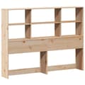 Miniatyrbilde 8 av 11: vidaXL Sengeramme uten madrass hvit 135x190 cm heltre furu