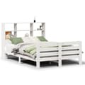 Miniatyrbilde 3 av 11: vidaXL Sengeramme uten madrass hvit 120x190 cm heltre furu
