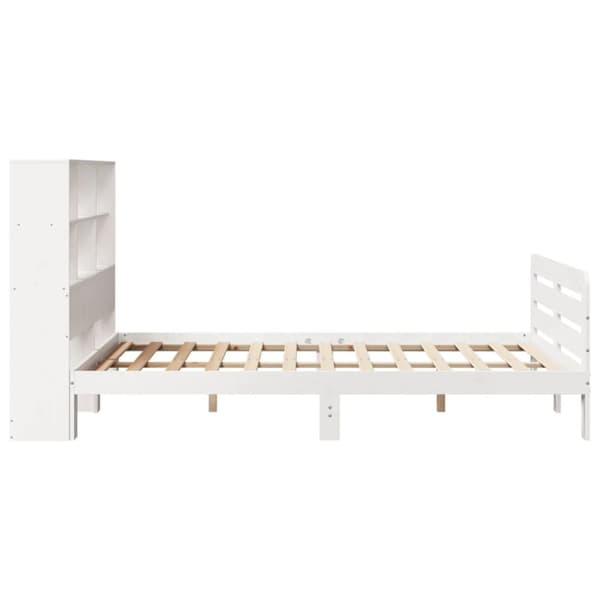 vidaXL Sengeramme uten madrass hvit 120x190 cm heltre furu