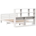 Miniatyrbilde 7 av 11: vidaXL Sengeramme uten madrass hvit 120x190 cm heltre furu
