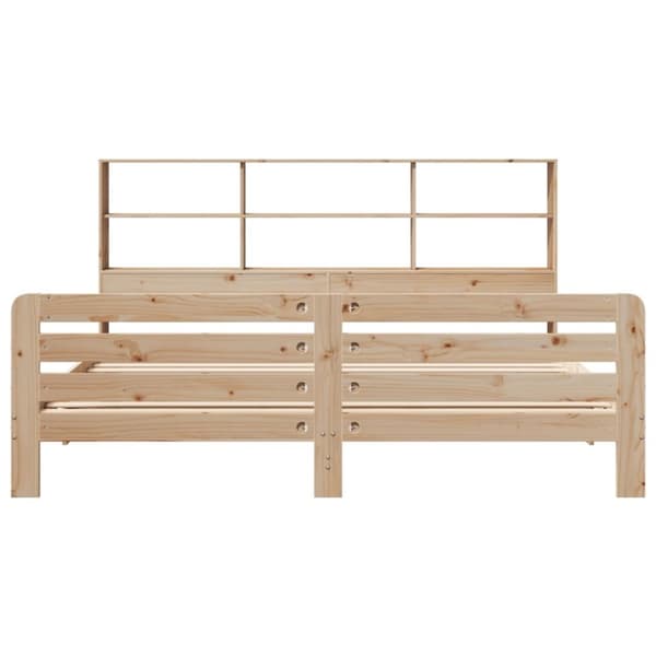 vidaXL sengeramme uden madras 200x200 cm massivt fyrretræ