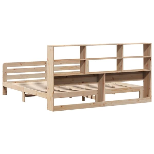 vidaXL sengeramme uden madras 200x200 cm massivt fyrretræ