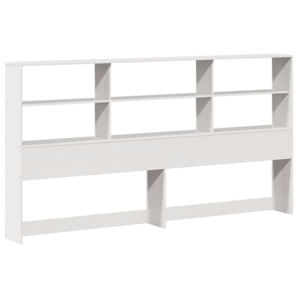 vidaXL sengeramme uden madras 200x200 cm massivt fyrretræ hvid