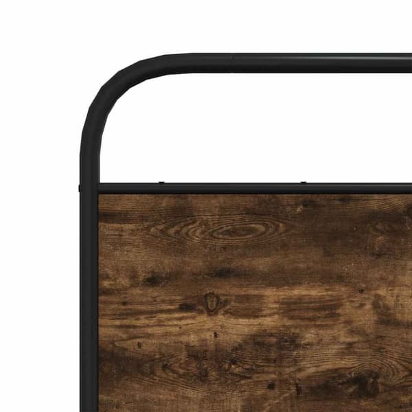 vidaXL sengeramme uden madras 193x203 cm metal røget egetræsfarve