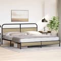 Miniatyrbillede 5 af 10: vidaXL sengeramme uden madras 183x213 cm metal sonoma-eg