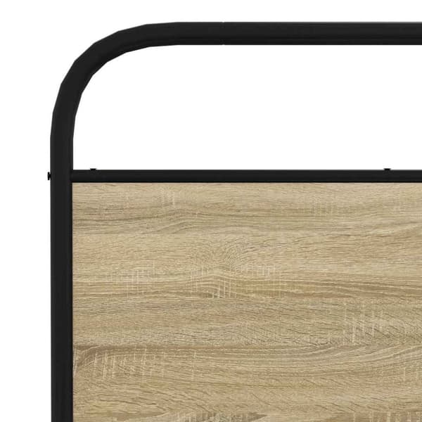 vidaXL sengeramme uden madras 180x200 cm metal sonoma-eg