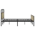 Miniatyrbilde 6 av 9: vidaXL Sengeramme i metall uten madrass sonoma eik 150x200 cm