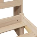 Miniatyrbilde 10 av 11: vidaXL Seng med bokhylle uten madrass 200x200 cm heltre furu