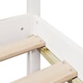 Miniatyrbilde 10 av 11: vidaXL Seng med bokhylle uten madrass hvit 160x200 cm heltre furu